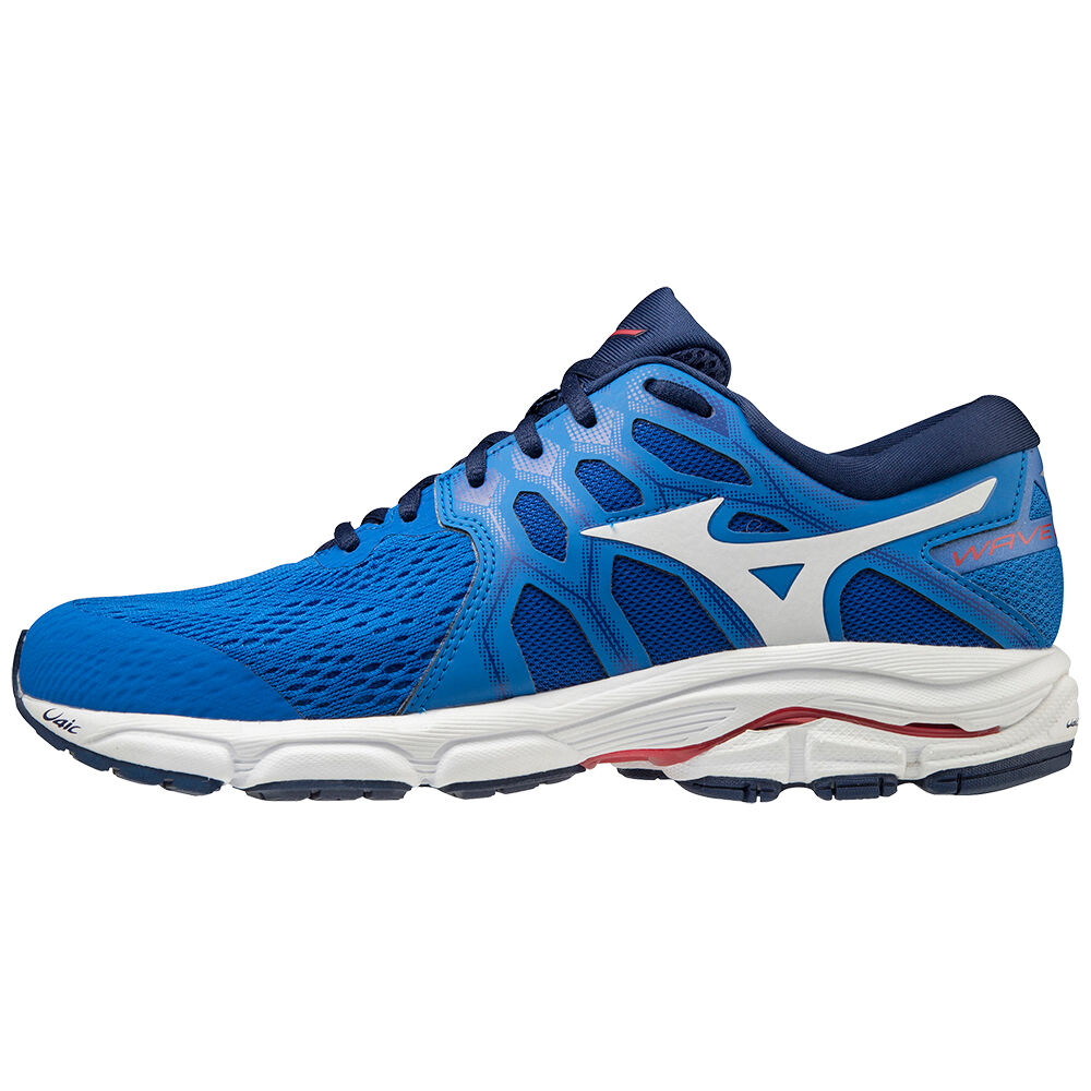 Mens Mizuno Wave Equate 4 Running Shoes Blue/White Philippines (ZTLMFA403)